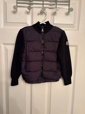 Kids Moncler Puffer Knit Sweater